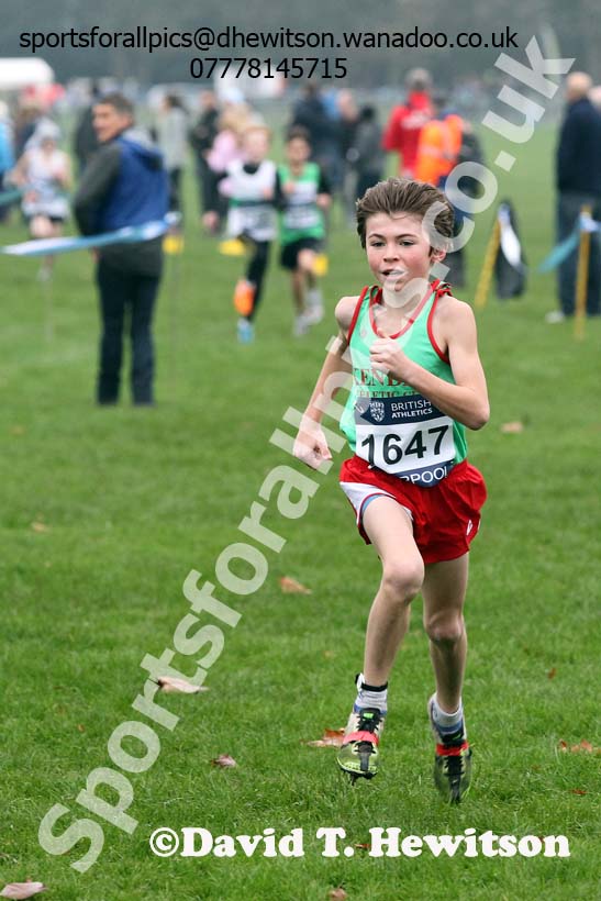 Boys under-11s European Cross Country Trials, Sefton Park, Liverpool. Photo: David T. Hewitson/Sports for All Pics